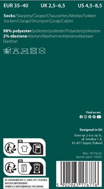 SOXO women's reindeer socks