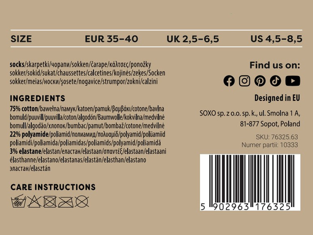 1 Paar von lustigen Socken mit Lebkuchenplätzchenmotiv in einzigartiger Verpackung | Damensocken | SOXO