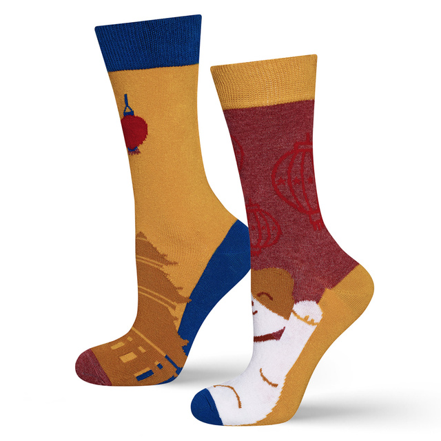 Colorful SOXO GOOD STUFF women's socks, funny Japan