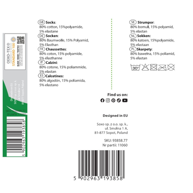 Skarpetki SOXO piwo w puszce