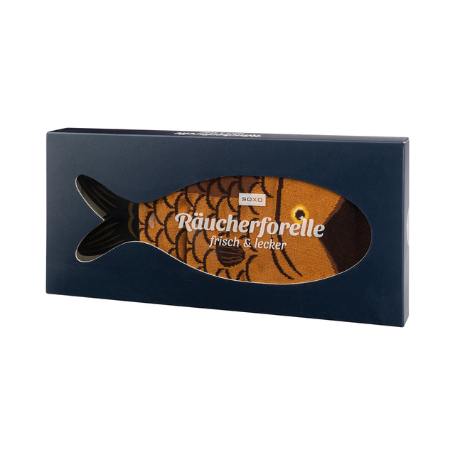 Męskie Skarpetki SOXO pstrąg wędzony