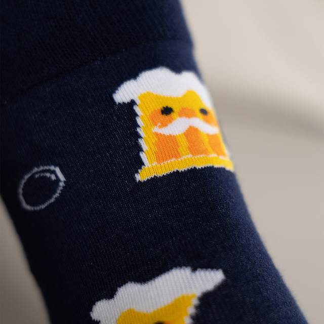 Set 2x Herren SOXO Socken | Marihuana in einem Glas | Helles Lagerbier in einer Dose