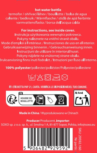 Wärmflasche im Bezug mit Sternen 2 L