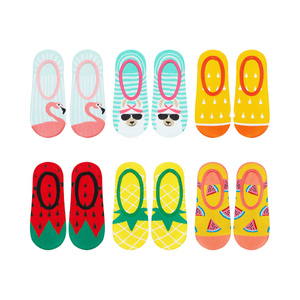 Set of 6x Women's Colorful SOXO ballerinas shoes for summer