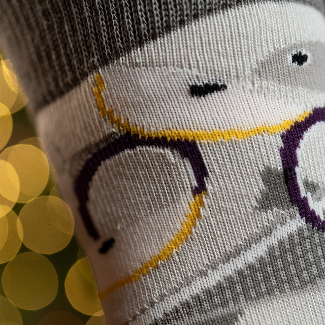 Bunte Herrensocken SOXO GOOD STUFF Hering in einem Glas