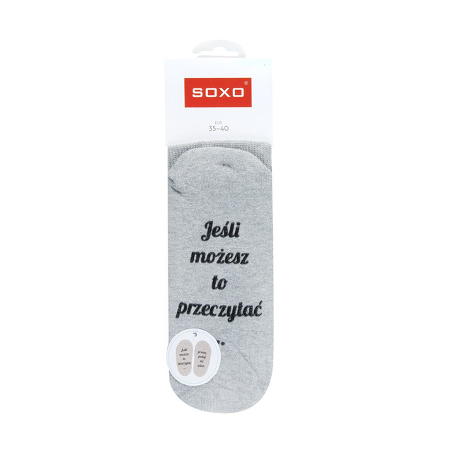 Lange Damensocken SOXO grau