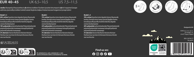 Skarpetki Adventure 5-pak