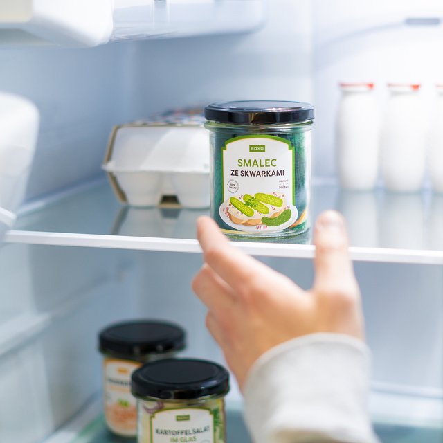 Bunte SOXO GOOD STUFF Herrensocken mit lustigem Baumwollhonig im Glas