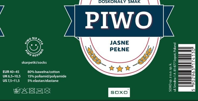 Skarpetki Piwo w Puszce Jasne Pełne