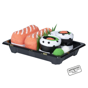 Zestaw 2x Skarpetki damskie męskie kolorowe SOXO sushi w pudełku