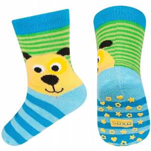 Детские носки SOXO 3 пар с абс - животные
